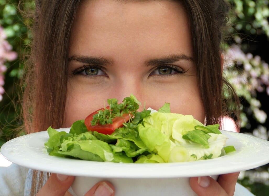 Salad woman